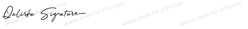 Qalisha Signature字体转换